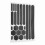 Black Waterproof Bicycle Reflective Sticker - High Visibility Strong Adhesion 10