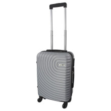 (Silver, 18 Inch) Lightweight Suitcase Cabin Case Hand Luggage with 4 Wheel Rotation, 3 Digit Lock, Lightweight Hard Shell Design Carry-on Luggage for Travel