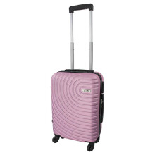 (Light Pink, 18 Inch) Lightweight Suitcase Cabin Case Hand Luggage with 4 Wheel Rotation, 3 Digit Lock, Lightweight Hard Shell Design Carry-on Luggage for Travel
