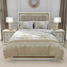 (Leo, Single) 4-Piece Bedding Set: Fitted Bed Sheet & Duvet Cover for Single, Double, King Sizes Machine Wash Stripes