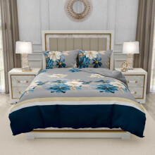 (Scorpio, King) 4-Piece Bedding Set: Fitted Bed Sheet & Duvet Cover for Single, Double, King Sizes Machine Wash Stripes
