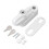 (White)Aluminum Alloy Anti-Theft Flat Window Buckle Lock for Single and Double Windows 1