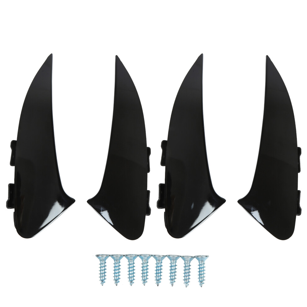 4Pcs Rear Bumper Air Vent Spoiler Left Right Black 8320539184395