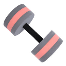 Eco Friendly Water Dumbbell Fitness Equipment Gray Red Foam Round 2.5 kg