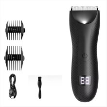 Kropshårstrimmer Genopladelig lyskehårtrimmer Keramisk blad B