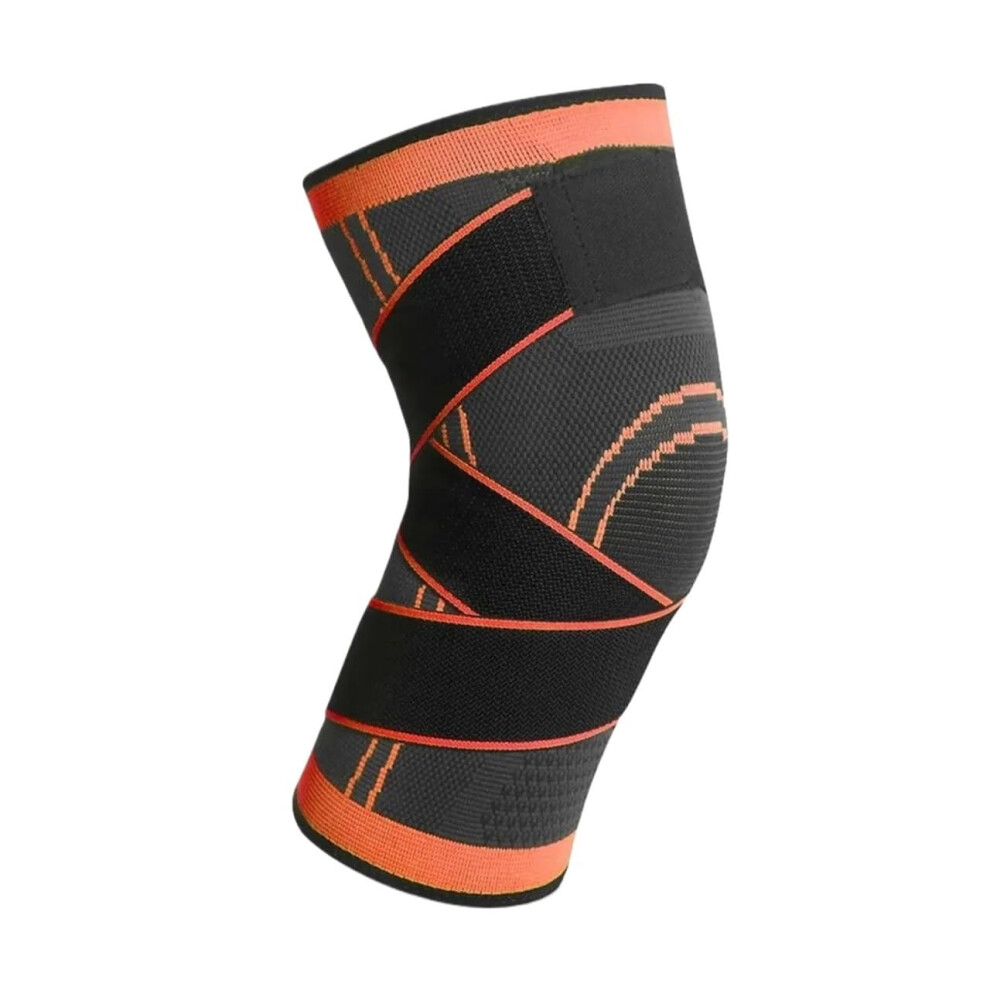 Knee Protector 2Pcs Sports Knee Pad Men Elastic Support For Fitness Basketball Volleyball Cycling Dance Orange 9084446894110