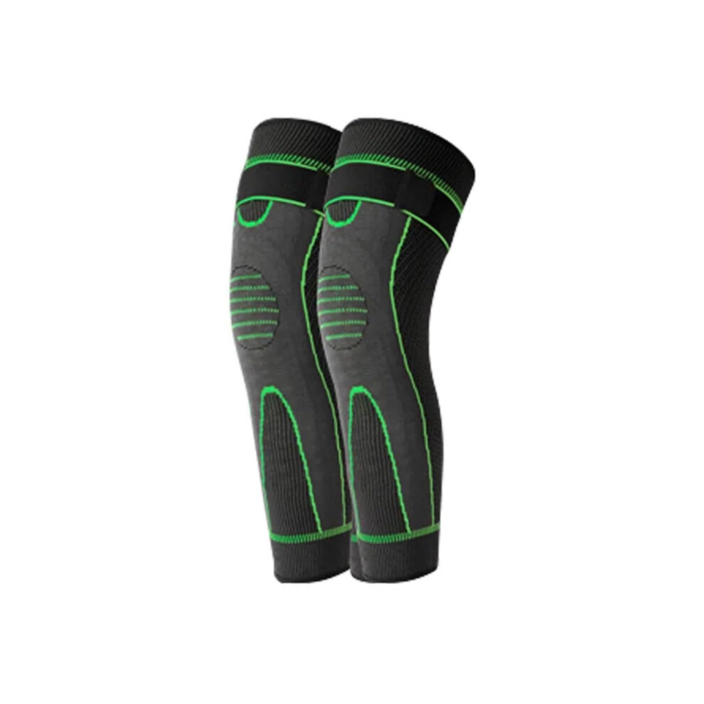 Knee Protector Compression Sleeve Pads for Men Women, Elastic Support Brace for Fitness, Dance, Volleyball, Green, Size M-image-OPC-PKFST6Z-NEW