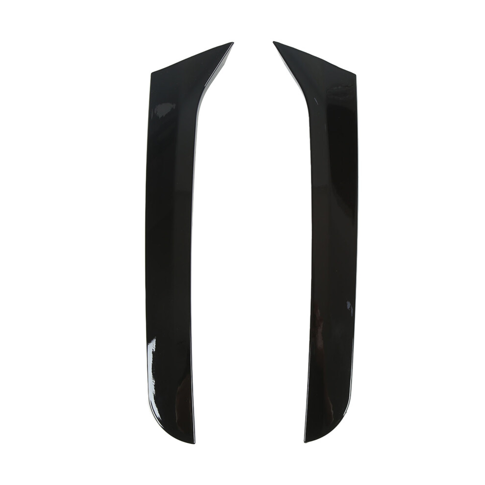 2 Pcs Rear Window Spoiler Glossy Left Right Black 8320539184623