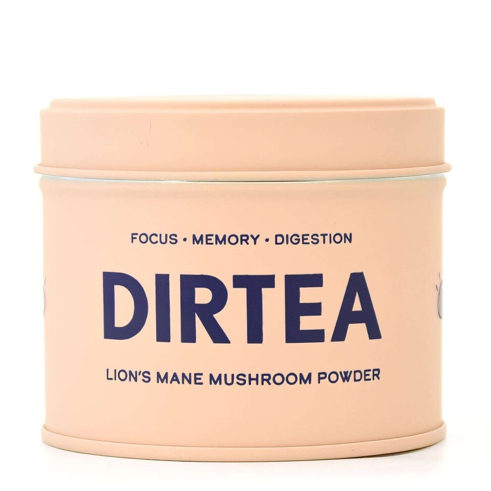 Dirtea Pure Powders Focus: Lion's Mane Mushroom Extract Powder 60G