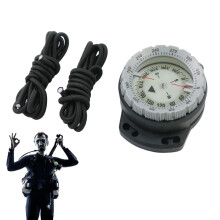 Scuba Diving Compass | Water Resistant Underwater Compass with Glowing Features, Side Window, and Rope - Marine Accessories