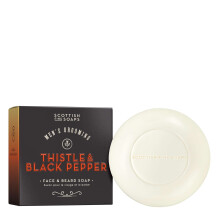 Scottish Fine Soaps Company Thistle & Black Pepper Face & Beard Soap 100g