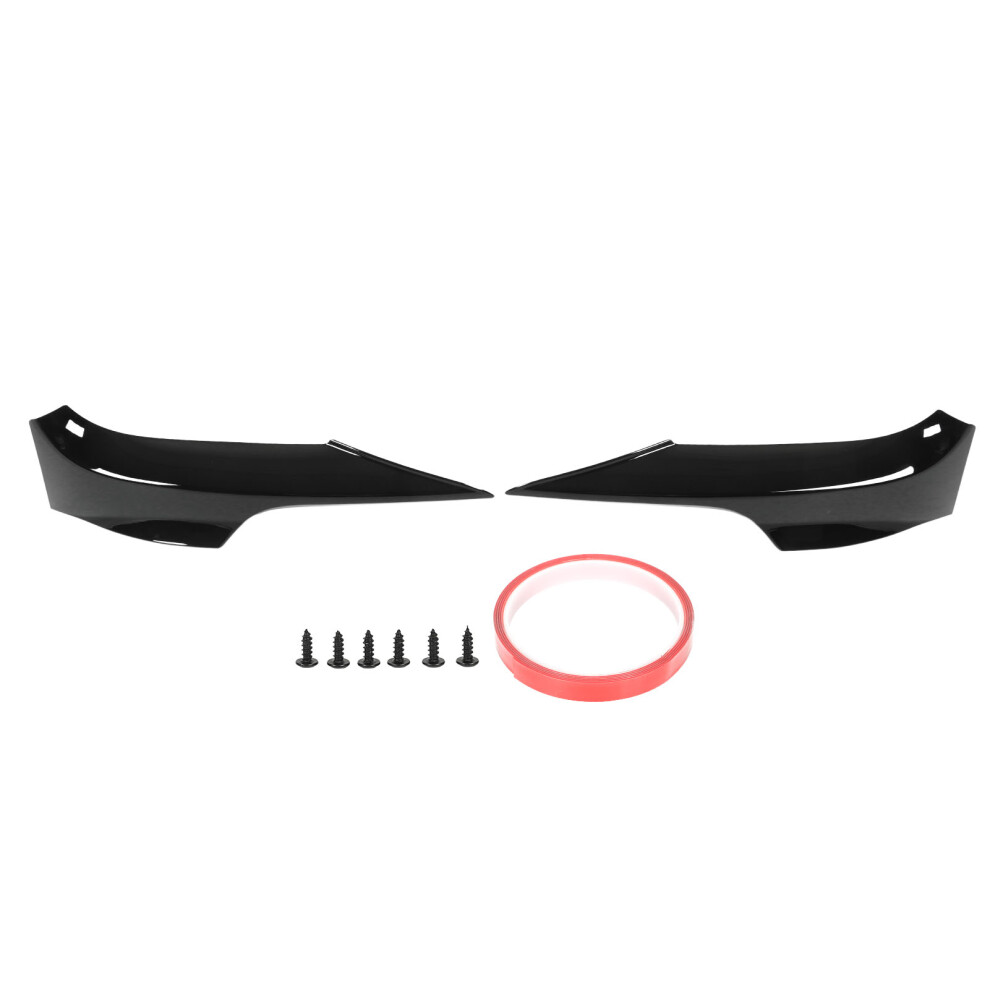 Front Bumper Lips Corner Spoilers Splitters Lower Black 8320539185163
