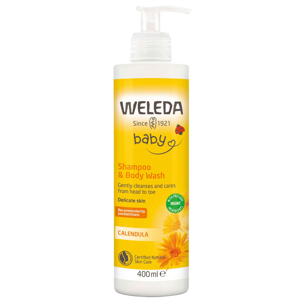 Weleda Calendula Baby Shampoo & Body Wash 400ml - Image 9