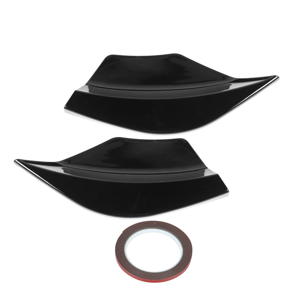 2Pcs Rear Bumper Splitter Left Right Aerodynamic Black 8320539185774