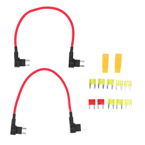 2pc TIPM Bypass Cable Kit with Fuse Adapter for Fuel Pump Relay Fix 1