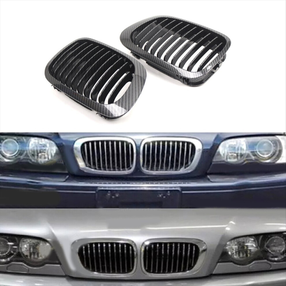 Car Front Kidney Grille Racing Grills For 3 Series E46 2-Door 4851660352208