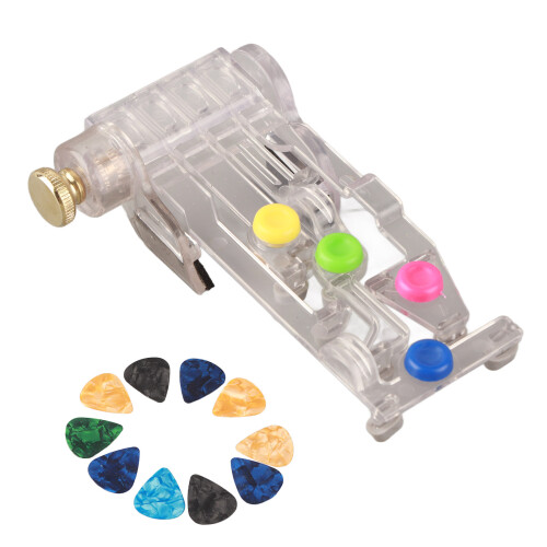 Guitar Learning System Tool & Pickup 10Pcs Chord Assist, Plastic Rubber, 12.2x7.2cm 1