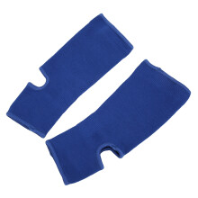 1 Paar Blaues L-Tobeschlag-Ankelschütz für Muay Thai Boxen & Karate Schutz