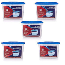 (Pack of 5) Straame Home | Interior Dehumidifier | Helps Prevent Damp, Mildew, Mould and Condensation | Long Lasting | Hydrophilic Crystals | Ideal for