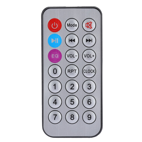 Bluetooth 5.0 MP3 Decoder Board with Remote, ABS Black, 92x35x29mm 2