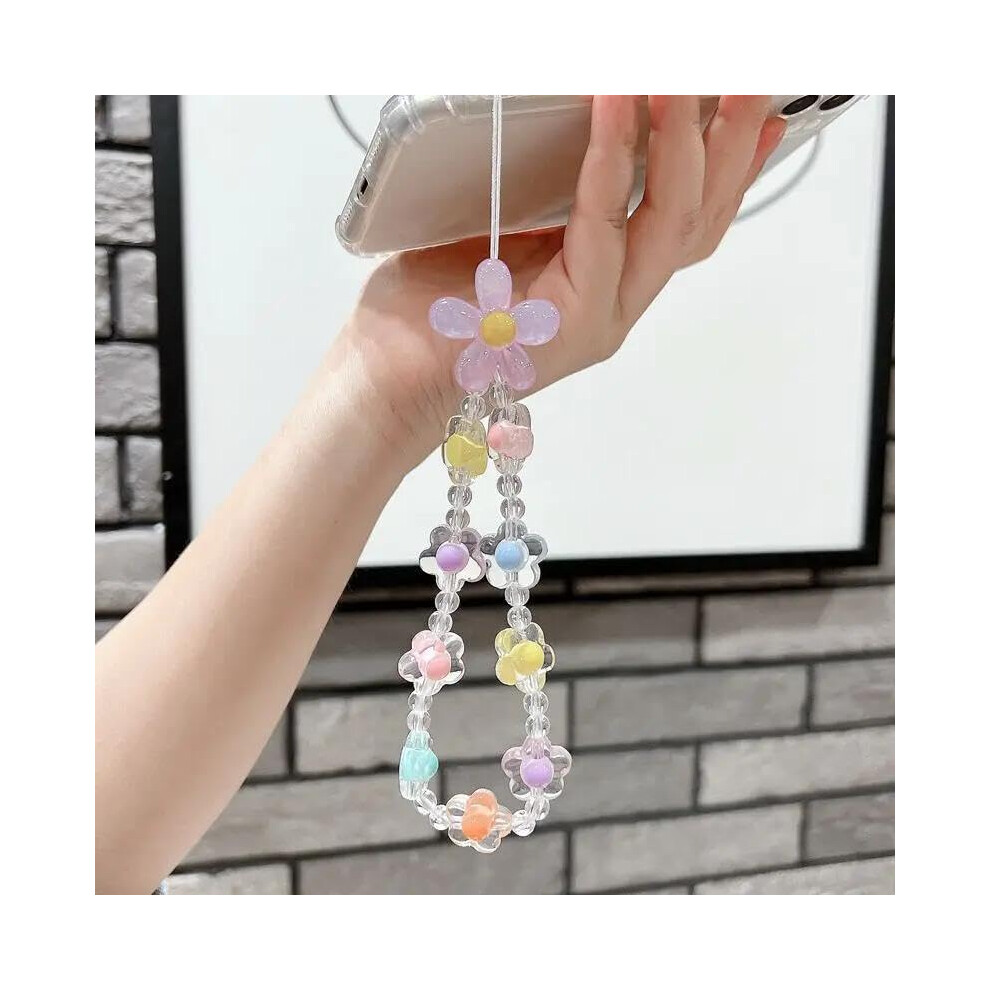 Fresh Flower Mobile Phone Strap Chain Lanyard For Women Girls, Keychain Holder Pendant, One Size Phoa0433 9016109838704
