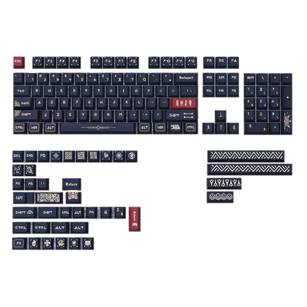 Ancient Ruins Original Height Keycaps Pbt Dye Sublimation For 7751000033736