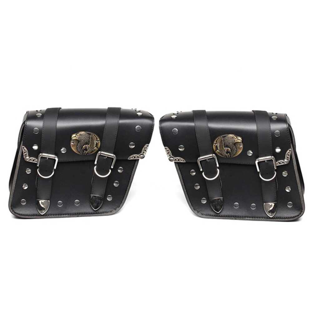 Pu Leather Motorcycle Saddlebags Saddle Tool Bags 8320539187372