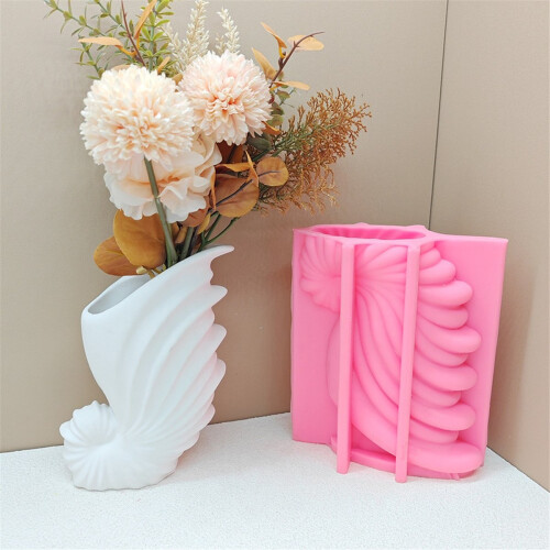 3D grote schelpvormige vaas epoxyhars siliconen mal schelp schelp 1