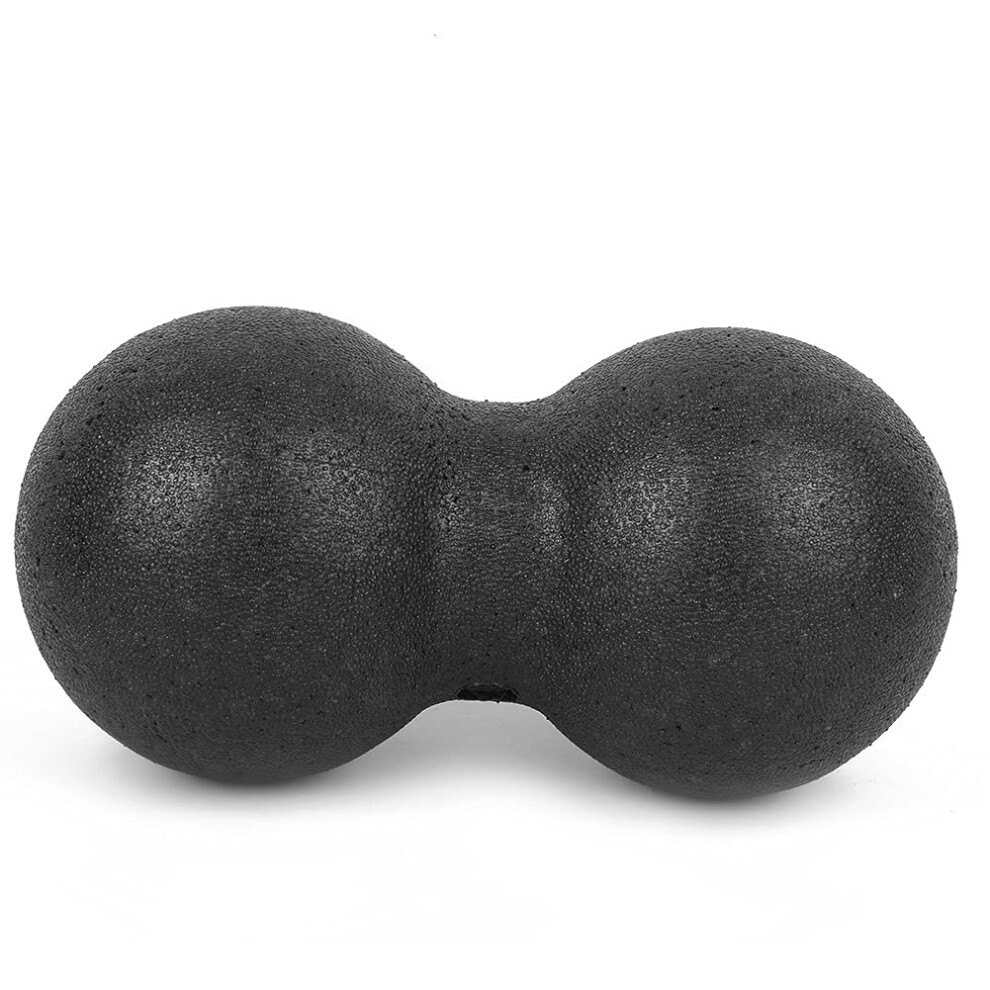 Black Peanut Massage Ball For Myofascial Release, Double Lacrosse Massage Ball For Muscle Knot Relief,