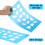 2 Pcs Sheet Metal Duct Fitting Template Reusable Stencils 4