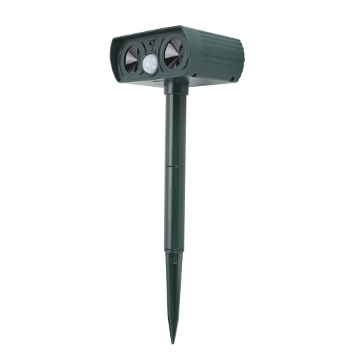 Ultrasonic Solar Animal Repeller IPX4 Waterproof 6-8m Range 1