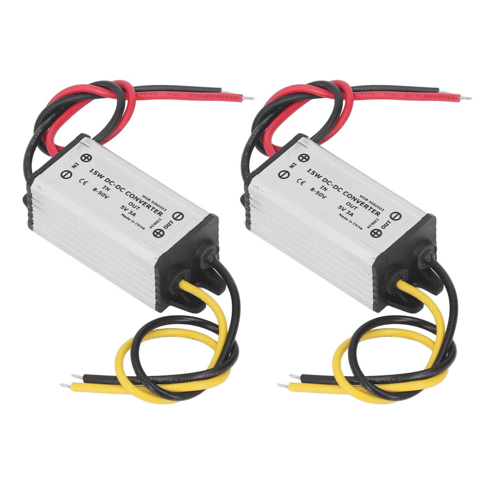 2 Pcs Voltage Buck Converter Dc 8Â50V To 5V 3A 15W 8320539187969