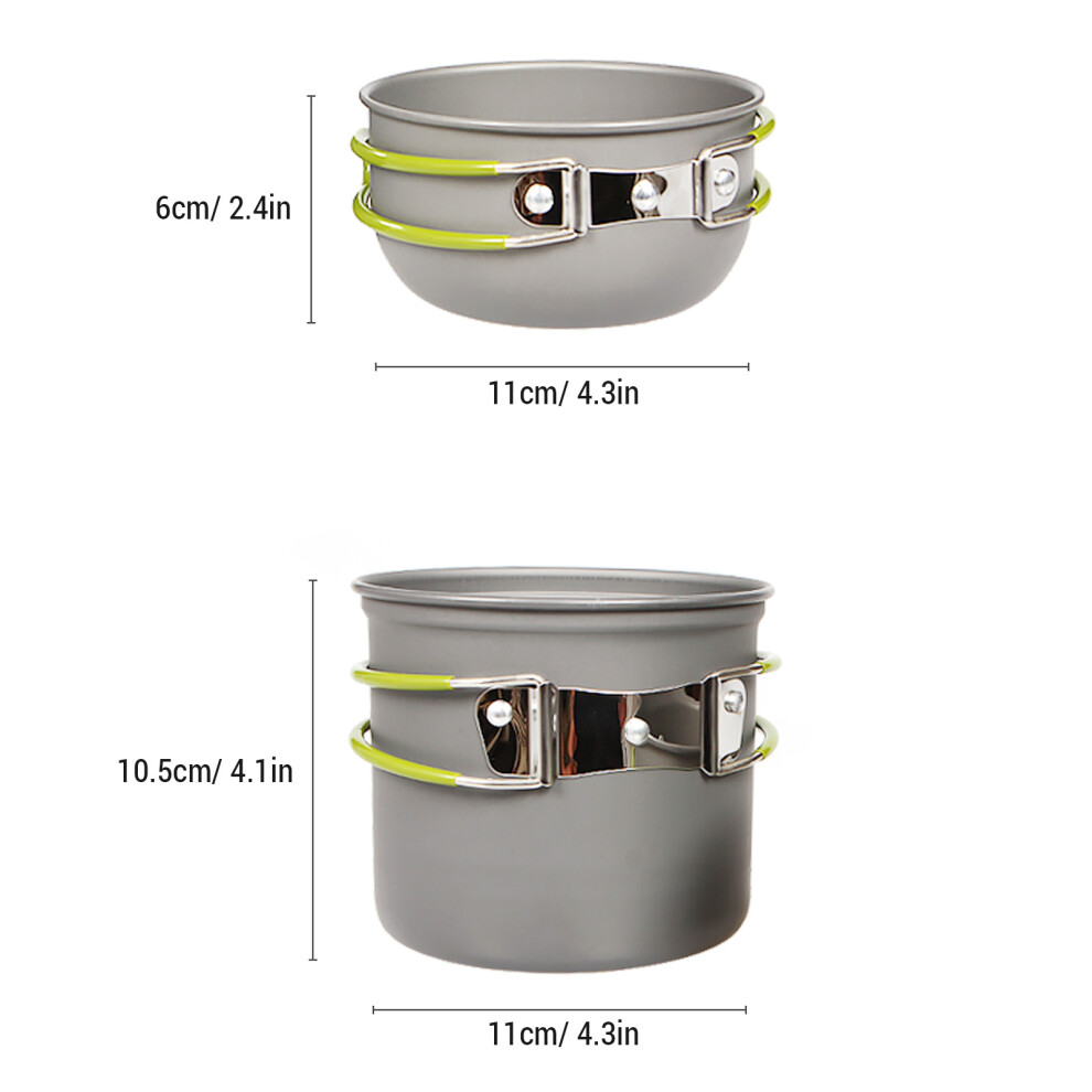 Camping Cookware Mess Kit 1-2 Person Portable Pot-image-OPC-PKFT7G5-NEW