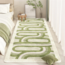 Fresh Green Fluffy Rugs Living Room - Soft Sherpa Shaggy Non-Slip Faux Fur Carpet 3.5x1.2m for Kids Bedroom Home Decor