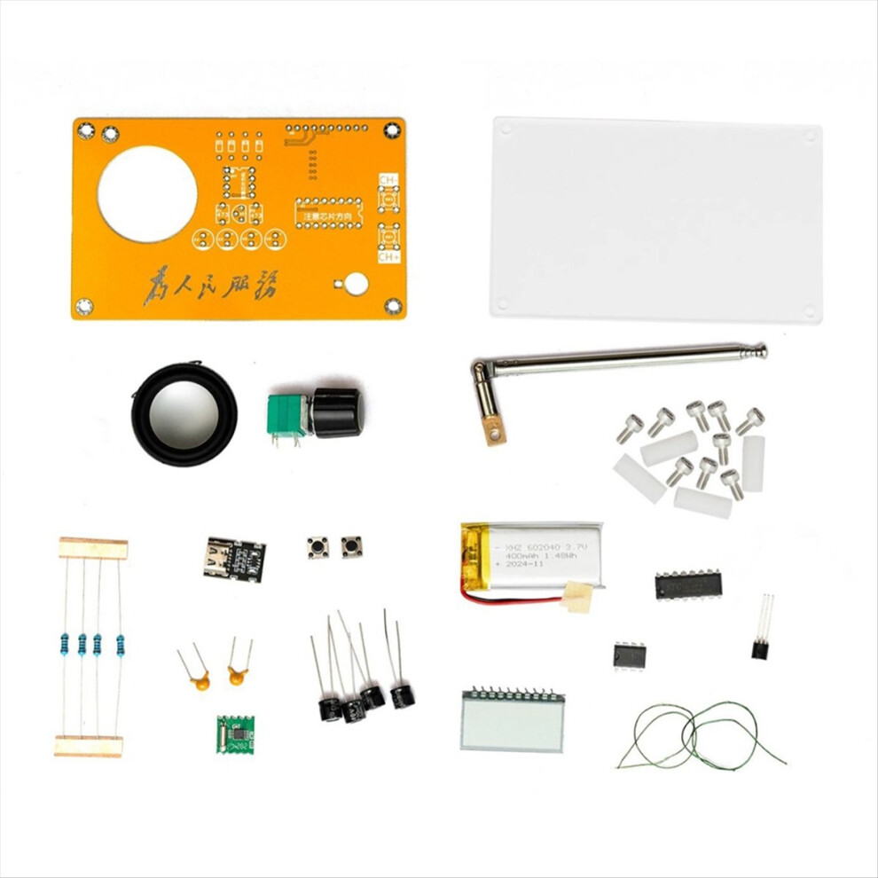 Fm Radio Kit Diy Electronic Kit Soldering Practice Kit,Parts 4853673821481