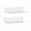 Acrylic Floating Shelf Small Storage Rack Wall-Mounted White 1