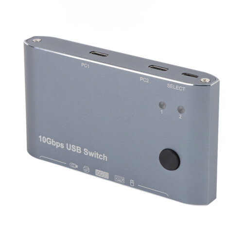 USB 3.2 Switch A and C Input 2 Computers Sharing 4 1