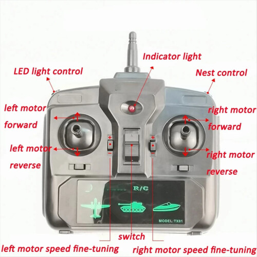 Stort Power Transmitter/Modtager Kit til RC Agnbåd DIY 1Sæt 2