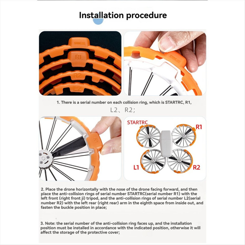 Propeller Guard For Flip Drone Anti-Collision Ring Propeller B 4853673829234