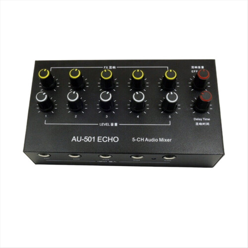 AU-501 5CH Microphone Expander 5 Channel 6.5mm Microphone Mixer 1