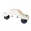 Electric Radiator U-Shaped Bracket Caster, Easy Movement White 4