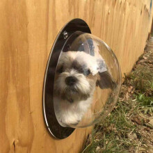 Dog Fence Window - Clear View Dome Peek Window XL Size for Dogs, Cats, Horses, and Children, Durable Acrylic Design