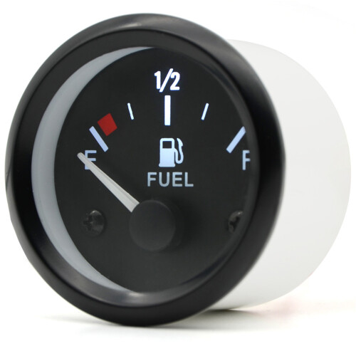52mm Fuel Level Gauge Universal E 1/2 F Pointer 2