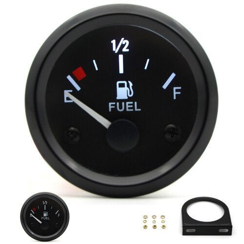 52mm Fuel Level Gauge Universal E 1/2 F Pointer 1