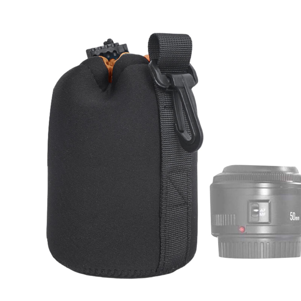 Telephoto Lens Case - Thick Padded Neoprene Camera Lens Pouch, 10 Cm Protective Storage For Dslr And Mirrorless Lenses 9016109840738