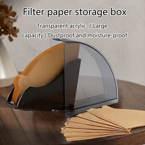 Coffee Filter Holder Dustproof Hand Drip Filtering Paper Box 1