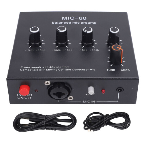 Microphone Preamp Enhance Sound Quality 48V Power