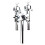 Drum Stand, Drum Mount Arm Double Drum Stand Shelf Percussion 6