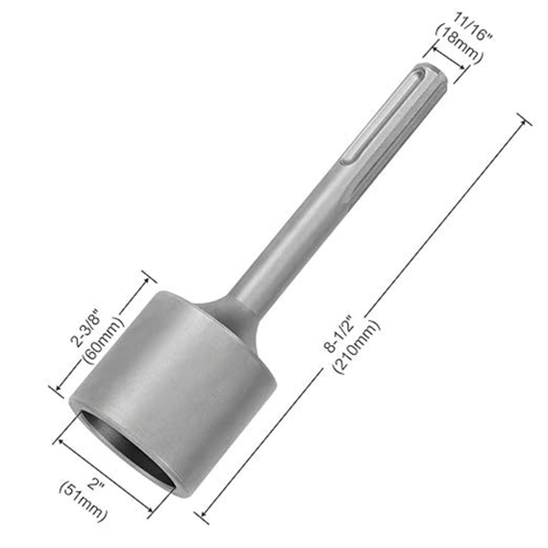 Driver Ground Rod Home Piling Replacement Silver for Driving 2
