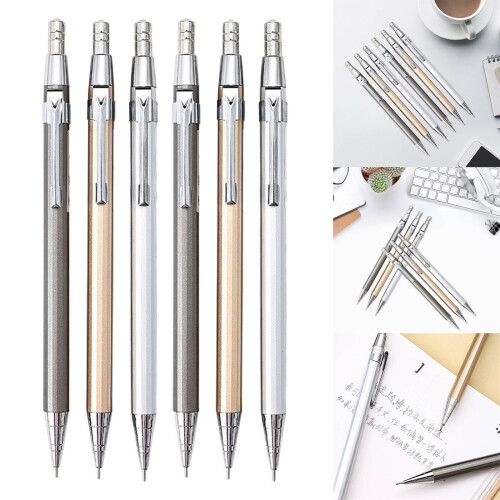 6 Pcs/Set 0.5mm Automatic Pencils Drawing Pencils Mechanical 1